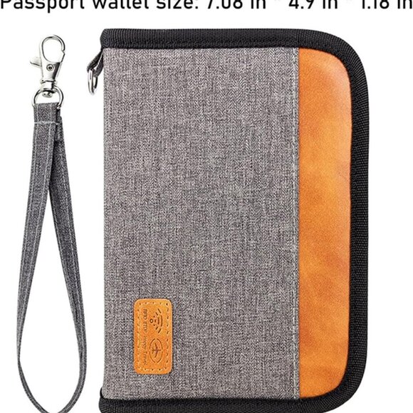 Passport Holder for Famliy Travel Wallet Passport Wallet Document RFID Blocking - Picture 7 of 7